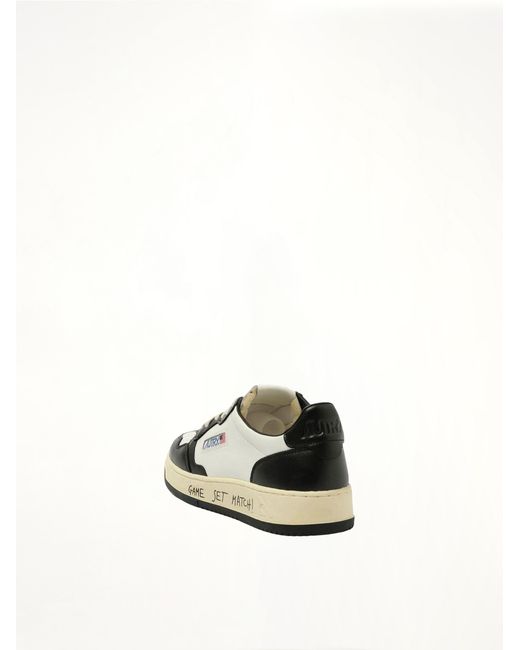 Autry Multicolor Leather Bicolour Low Sneakers for men