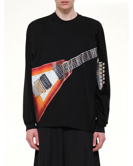 Doublet Black Air Guitar Long Sleeve T-Shirt for men