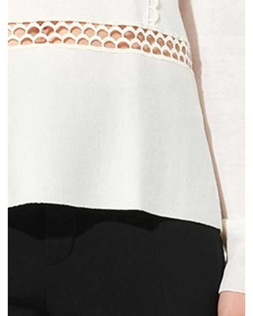 Chloé White Pullover Sweater