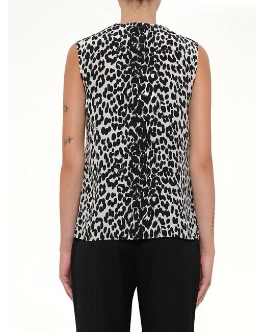 Givenchy Blue Sleeveless Shirt