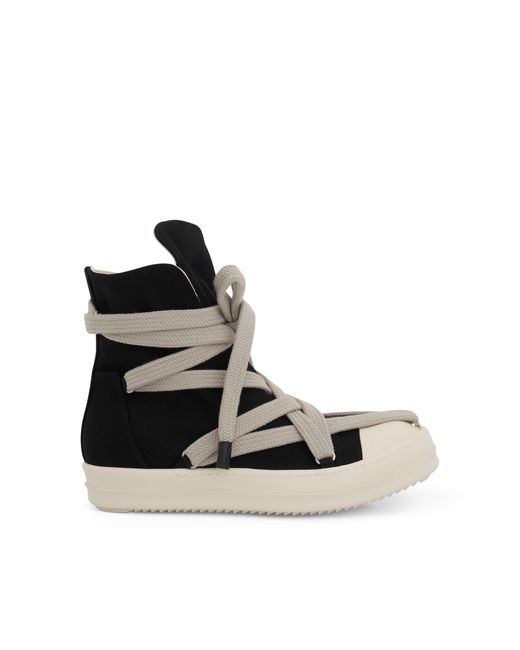 Rick Owens Black Jumbo Laces Hexa Sneaker for men