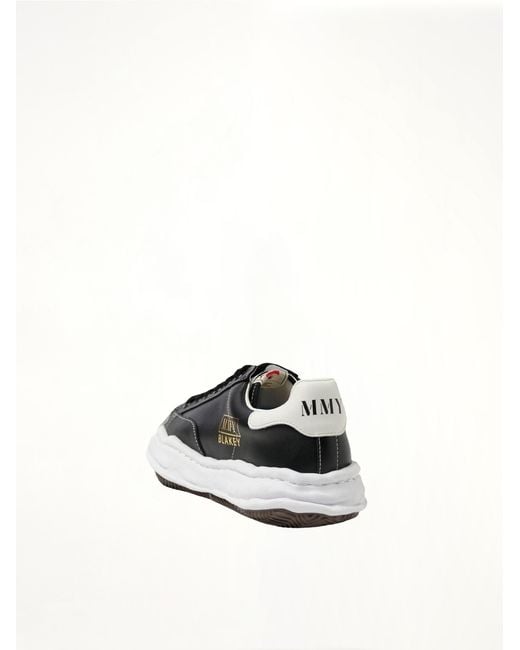 Maison Mihara Yasuhiro Black Blakey Og Leather Low Top Sneakers, 100% Calf Leather for men
