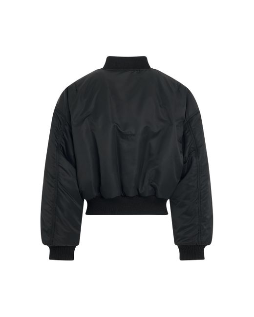 we11done Black 'Puff Bomber Jacket, , 100% Nylon, Size: Small for men