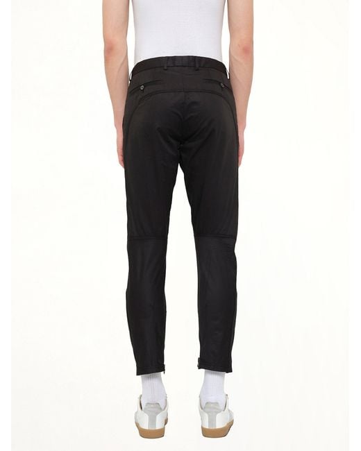 Lanvin Black Biker Pants for men