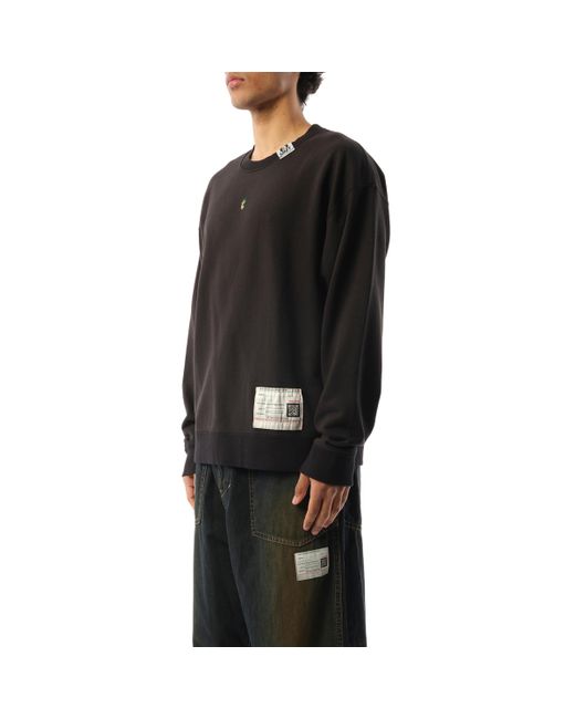 Maison Mihara Yasuhiro Black Duck Embroidery Pullover, Long Sleeves, , 100% Cotton for men