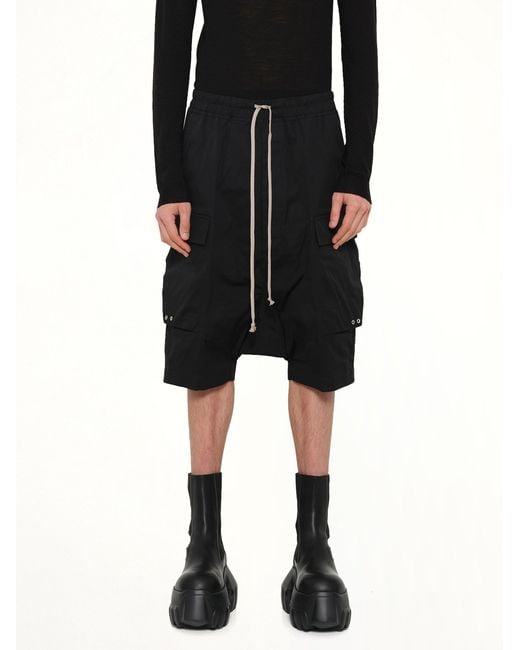Rick Owens Black Cargo Pods for men