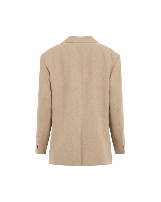 Jacquemus Natural D'Homme Square Jacket, Long Sleeves, , 100% Linen