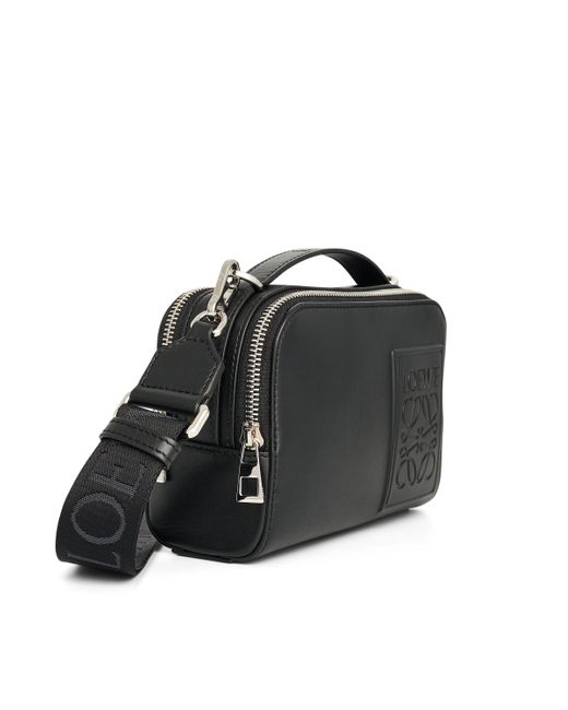 Loewe Black Mini Camera Crossbody Bag, , 100% Satin Calf for men