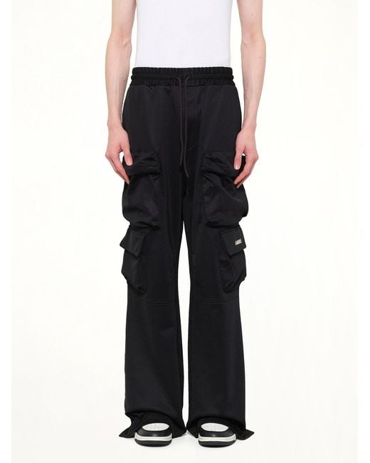 Amiri Black Cargo Track Pants for men
