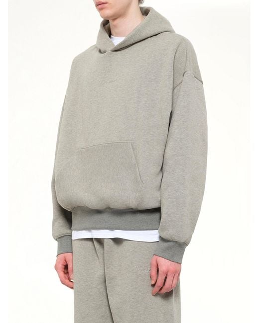 Fear Of God Gray Signature Classic Hoodie for men