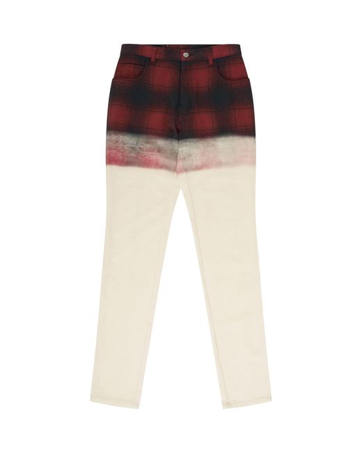 Maison Margiela Men's X Pendleton Checked Pants, 100% Cotton