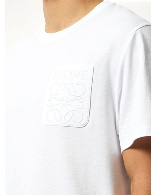 Loewe White Relaxed Anagram T-Shirt for men