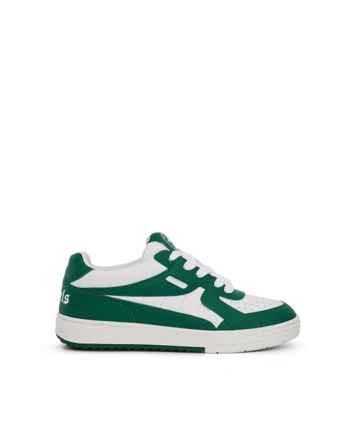 Palm Angels Green Palm University Lace-Up Sneakers, /, 100% Rubber for men
