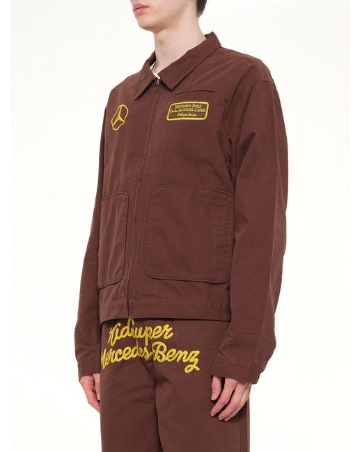 Kidsuper Purple X Mercedes Benz Work Jacket for men