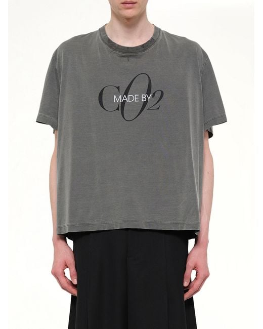 Doublet Gray Co2 Air Yarn T-Shirt for men