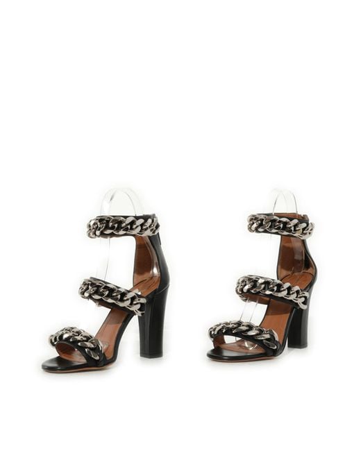 Givenchy Black 3 Chains Sandals