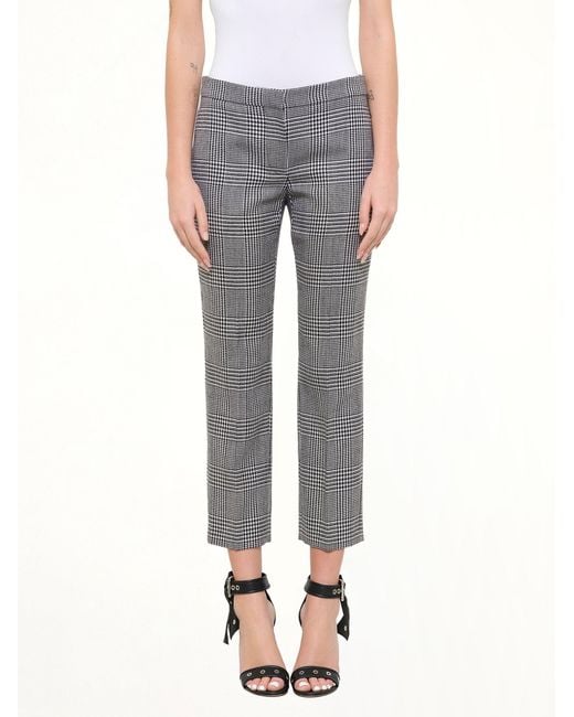 McQueen Gray Prince Of Wales Pants