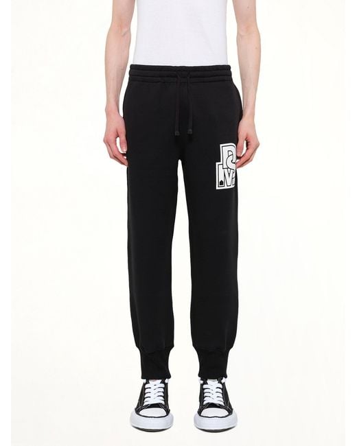 DSM KEI NINOMIYA Black Double Knit Jogger Pants for men
