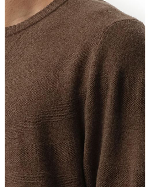 Rick Owens Brown X Moncler Jumbo Round Neck Sweater, Long Sleeves, 100% Cotton, Size: Small for men