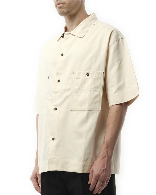 Jacquemus Natural La Chemise Denim Aloe for men