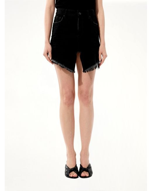 Balenciaga Black Mini Denim Skirt