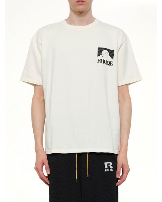 Rhude White Moonlight Pack T-Shirt for men