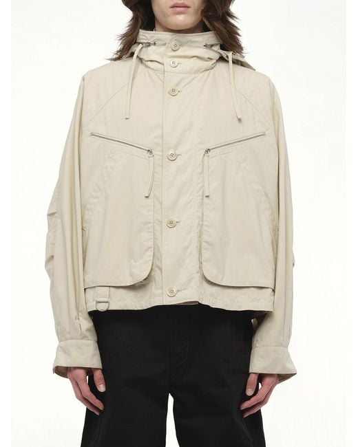 Lemaire Natural Parachute Blouson Bomber Jacket, 100% Cotton for men