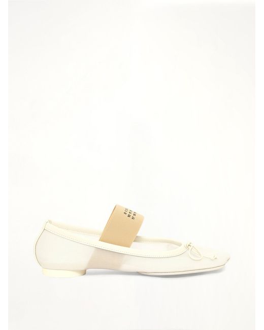 MM6 by Maison Margiela Natural Mesh Ballet Shoe