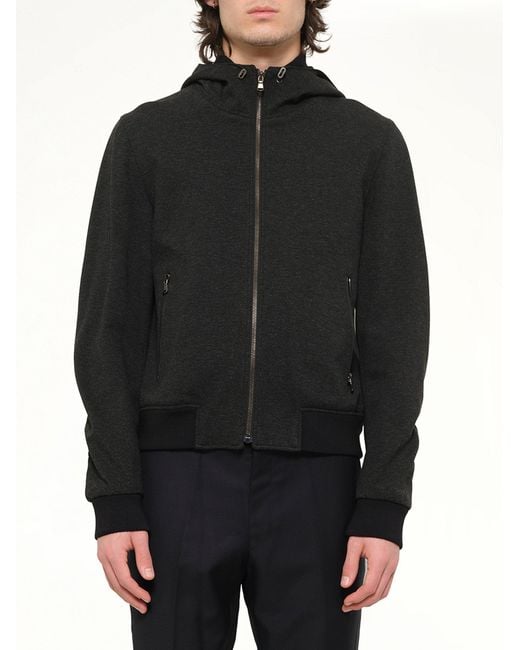 Wooyoungmi Black Track Jacket for men