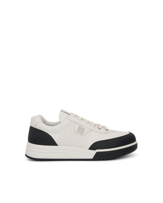Givenchy White G4 Sneakers, Ivory/, 100% Calf Leather for men