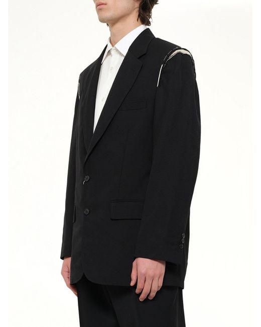 Maison Margiela Black Deconstructed Jacket for men