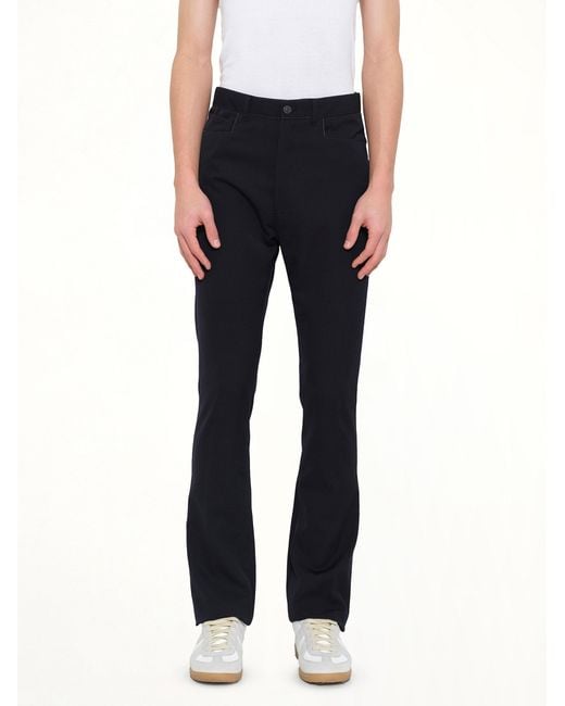 Lanvin Black Fit 5 Pocket Pants for men