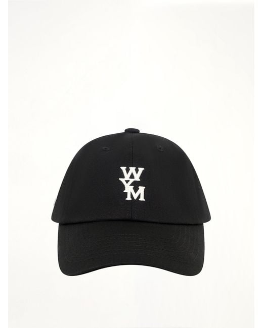 Wooyoungmi Black Wym Embroidery Cap for men