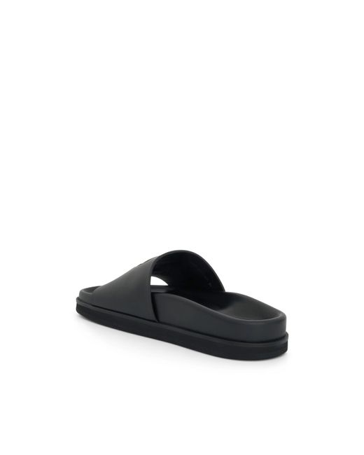 Off-White c/o Virgil Abloh Black Off- Cloud Arrow Slider Sandals, , 100% Rubber
