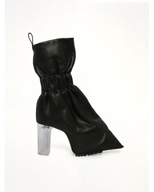 Rick Owens Black Cuffed Taquito Pull On