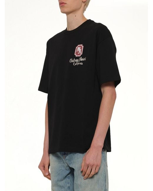 Amiri Black Ma Chateau Oversized T-Shirt for men