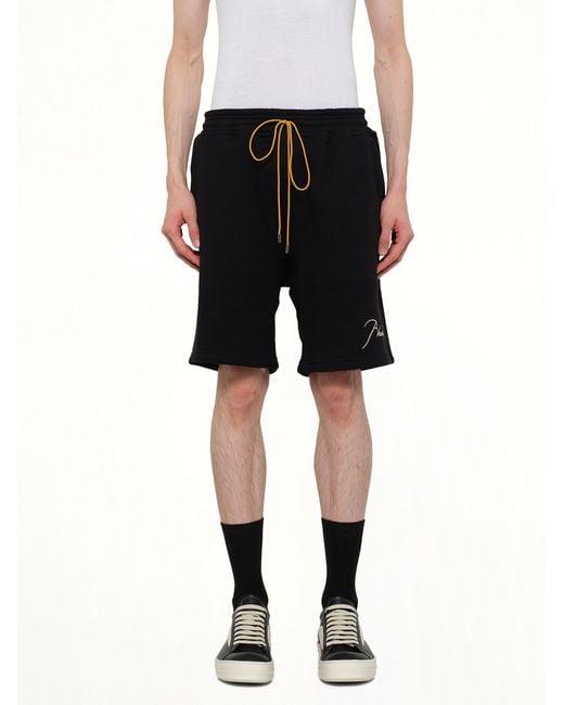 Rhude Black Classique Sweatshorts for men