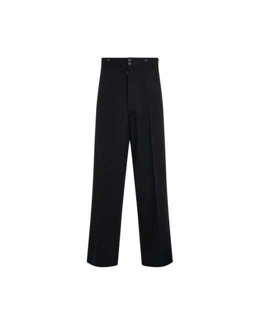 Maison Margiela Black Classic Wool Pants, , 100% Wool for men