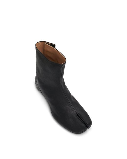 Maison Margiela Black Tabi Ankle 3Cm Boots, 100% Leather for men