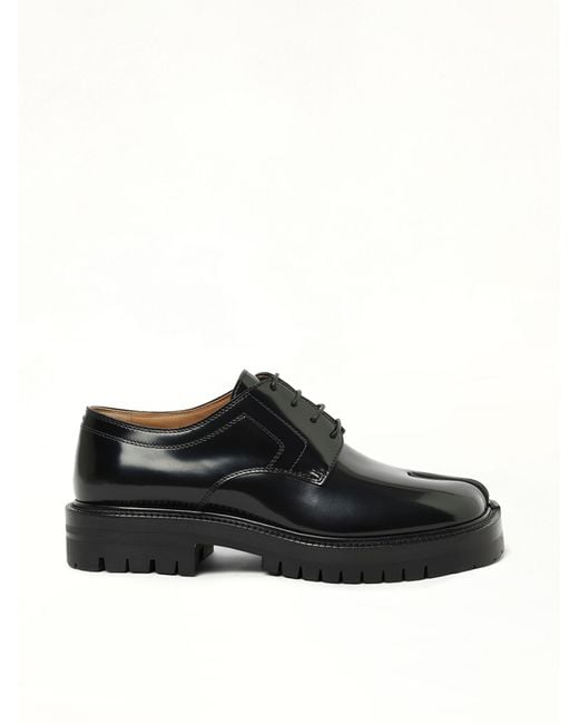 Maison Margiela Black Tabi Lace-Ups Chunky Sole