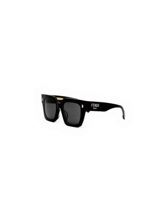 Fendi Black Fe40101F 5201A D-Frame Acetate Sunglasses
