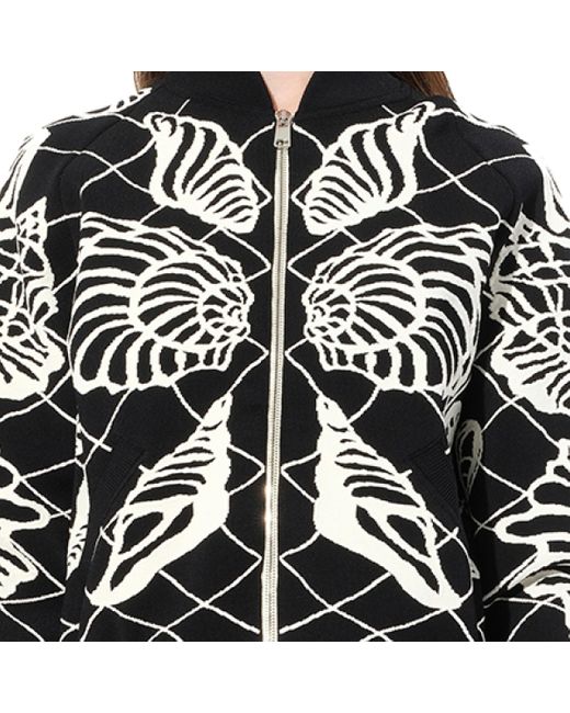 Alexander McQueen Black Bomber Jacket, , Size: Medium