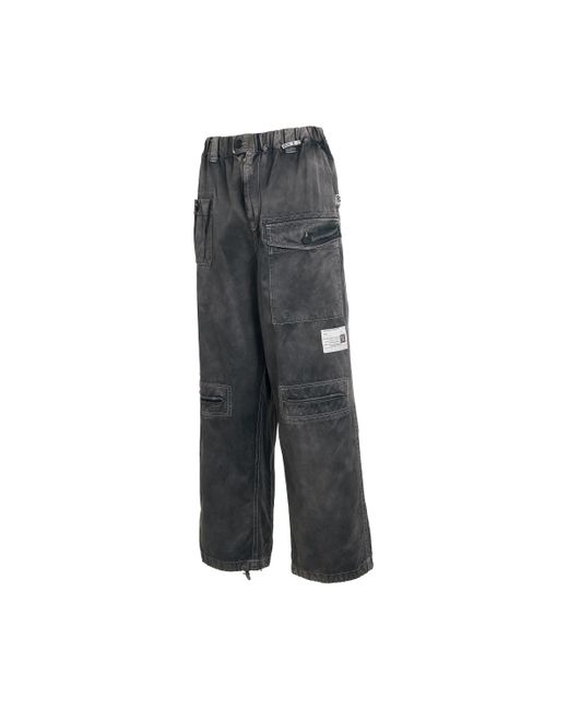 Maison Mihara Yasuhiro Gray Rc Twill Cargo Trouser, , 100% Cotton for men