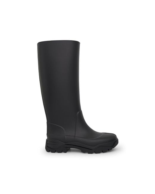 Maison Margiela Black Tabi Rain Boots, , 100% Rubber