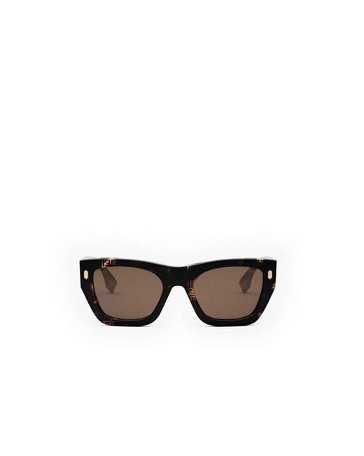 Fendi White Fe40100I 5355E Acetate Sunglasses