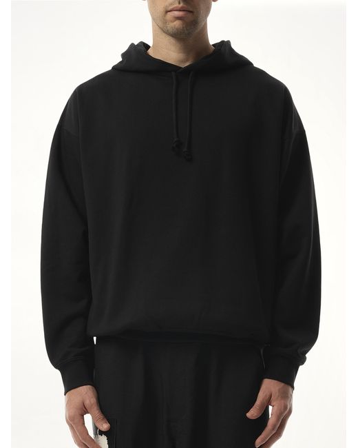 Y-3 Black Pun Logo Hoodie for men