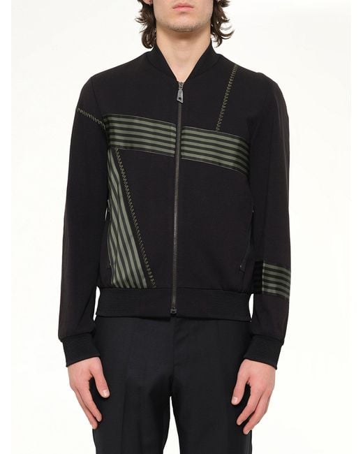 Wooyoungmi Black Track Jacket for men