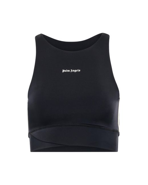 Palm Angels Blue 'New Classic Crop Top, /, Size: Small
