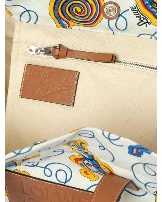 トートバッグ LOEWE Loewe x Paula Print Tote in White Loewe X Paula Print Tote in White | Lyst Australia