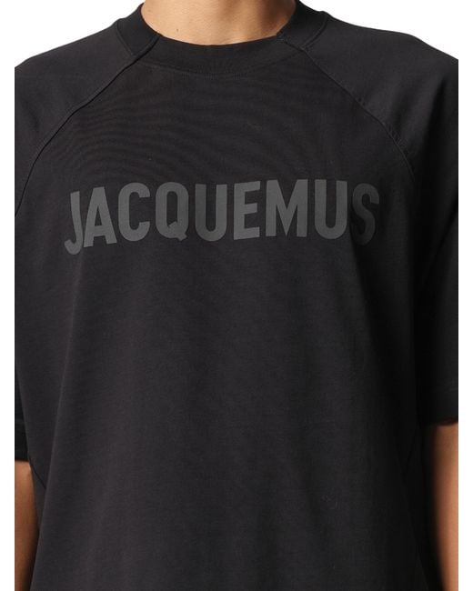 Jacquemus Black Le T-Shirt Typo for men